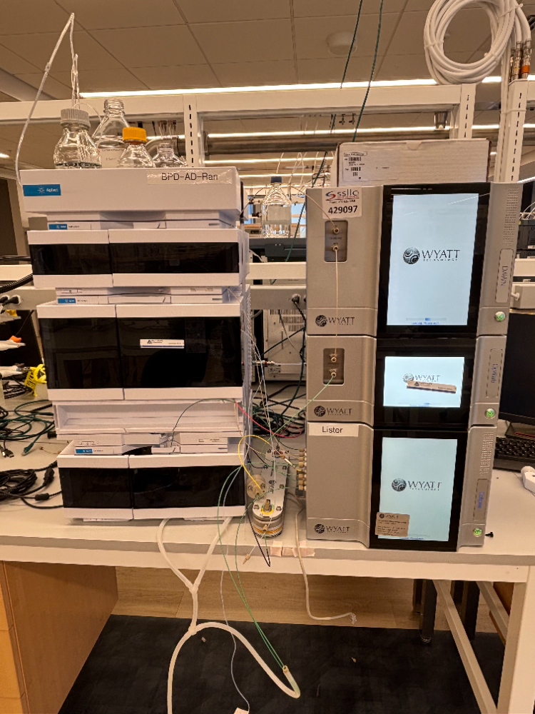 Image of Agilent 1260 Infinity II HPLC System w/ Wyatt Detectors